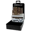 Image de Terrax Jeu De Forets Din 338 Type N Hss-co 5 Ground 25 Pièces One Size