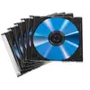 Image de - Boîtier plastique mince pour stockage CD - capacité : 1 CD - noir, transparent (pack de 50)