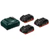 Image de Metabo Chargeur Et Batterie Basis Asc 30-36v + 3x 18v 4.0ah