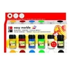 Image de Kit peinture à marbrer easy marble ( 6 flacons de 15 ml ) marabu mr130500087