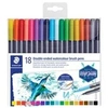 Image de staedtler feutre double pointe design journey, étui de 36 noir
