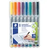 Image de Staedtler Lumocolor 315 Feutres non permanents   8 couleurs, 1,0 mm en occasion ou reconditionné