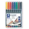 Image de 8 Feutres Lumocolor permanent pointe fine 0.6 mm