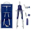 Image de Staedtler Mars Comfort, Compas technique à réglage rapide et micrométique en composite métal-plastique, Coffret avec élément mine et adaptateur universel, 552 01 en occasion ou reconditionné
