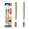 Image de Staedtler - 8323-sbk2 - blister 2 marqueurs métallique - or argent