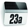 Image de XSolar LH-N acier affiné- Numéro de maison éclairé sans courant - luminaire extérieur solaire à LED