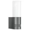 Image de Steinel Applique LED extérieure L 605 S, détecteur de mouvement 180°, portée 10 m, 11,3 W, blanc chaud 3000 K, luminaire LED moderne en aluminium et verre en occasion ou reconditionné