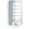 Image de Steinel Luminaire extérieur L 12 S avec détecteur de mouvement - Applique murale avec capteur de présence 60 W - Lampe extérieure portée de 10 m, couleur argent Métallique en occasion ou reconditionné