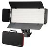 Image de Kit Torche Vidéo PT 30B-II LED Bi-Color avec Volets coupe-flux, Accumulateurs, Bloc d'Alimentation, Télécommande et Etui