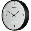 Image de MyTime LEDsec Horloge murale 24 cm avec affichage de la température