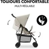 Image de - Poussette canne - SPORT - Pliable & inclinable - Capote Pare-Soleil - 4 roues - Beige