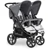 Image de hauck Poussette Double pour Jumeaux ou Frères et Soeurs Roadster Duo SLX   Pliable Compacte, Position Allongée   Grand Panier, Grandes Roues   dès la Naissance à 15 kg Chacun (env 3 Ans), Gris Argenté en occasion ou reconditionné