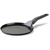Image de Fackelmann Crêpière 25 cm, aluminium recyclé, revêtement en céramique antiadhésif, sans PFAS, poignée confortable, tous les poêles, y compris induction, 45 x 25 x 1,4 cm, gris cendré en occasion ou reconditionné