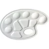 Image de herlitz - palette peinture en plastique, ovale, blanche