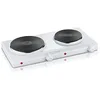 Image de SEVERIN Plaque de cuisson électrique double 2 500 W, Plaque de cuisine pour logement étudiant ou camping, Plaque électrique avec réglage continu de la température, blanc, DK 1042 en occasion ou reconditionné