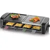 Image de SEVERIN Appareil Ã  Raclette Pour 8 Personnes, Plaque De Cuisson Avec Pierre Naturelle Et Plaque En Fonte Antiadhésive, Gril Raclette 1 400W, Noir, RG 9645 en occasion ou reconditionné