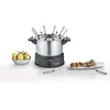Image de SEVERIN Fondue électrique 8 personnes avec caquelon inox amovible, Inclus : Protection antiprojections et 8 fourchettes, Noir/Inox, FO 2470 en occasion ou reconditionné