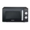 Image de MW 7762 - Four micro-ondes grill - 20 litres - 800 Watt - noir/inox