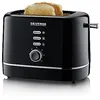 Image de SEVERIN Grille-pain automatique 850 W, Toaster compact 2 fentes jusqu'à 2 tranches, Grille-pain électrique avec réglage du degré de brunissage & fonction décongélation, Noir, AT 4321 en occasion ou reconditionné
