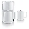Image de SEVERIN Cafetière Filtre Isotherme, 1 000W, 1L, Jusqu'à 8 tasses, 2 Verseuses Isothermes soit 16 tasses, Couvercles de Filtration, Blanc, KA 9309 en occasion ou reconditionné