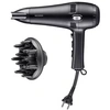 Image de Seche-cheveux avec câble rétractable - - HT 0165 - Diffuseur & Concentrateur - 2100 W - 3 niveaux de température - Noir