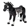Image de Cheval de dressage avec son noir 81x50 cm