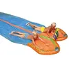 Image de Toboggan aquatique double 650x180 cm Orange et bleu