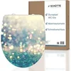 Image de Abattant WC en duroplast gloss MAGIC LIGHT avec frein de chute Turquoise
