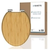 Image de Abattant WC en Bambou massif BAMBOO avec frein de chute