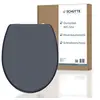 Image de Abattant WC en duroplast ANTHRAZIT avec frein de chute Anthracite