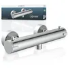 Image de SCHÜTTE 52465 LONDON Mitigeur thermostatique de douche, thermostat de douche Mitigeur de douche, mitigeur avec protection anti-brûlure à 38 , thermostat de douche, robinetterie pour douche en chrome en occasion ou reconditionné