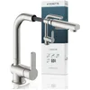 Image de SCHÜTTE London Robinet Cuisine avec Douchette Extensible Mitigeur Rabattable Mitigeur Robinet Evier de Cuisine avec Douchette, Rotative à 360° Froid & Chaud Disponible, Acier Inoxydable en occasion ou reconditionné