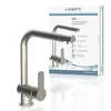 Image de SCHÜTTE 79826 RIO Robinet de cuisine orientable à 360°, Mitigeur d'évier avec bec haut cuisine, Mitigeur monocommande simple évier double Mitigeur d'évier, Robinet en acier inoxydable en occasion ou reconditionné