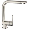 Image de SCHÜTTE Mitigeur d'Evier Argenté Mélangeur de Lavabo Robinet de Vasque Cuisine