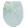 Image de Abattant WC ovale en duroplast FLOWER IN THE WIND avec frein de chute
