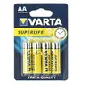 Image de piles zinc carbon varta r6 (aa) 4 pcs superlife