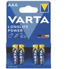 Image de Lot de 4 piles AAA puissantes et longue durée Varta