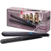 Image de Remington Lisseur Cheveux [2en1: lisse & boucle] Pro Sleek&Curl (Design arrondi, Plaques flottantes XL,Céramique UltraTourmaline, Glisse facile, Ecran LCD, 150-230°C, pochette) Fer à lisser S6505 en occasion ou reconditionné