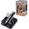 Image de Remington Tondeuse Barbe [Multifonction 10 accessoires] GroomKit (Polyvalent: Poils du visage, 4 têtes interchangeables, Lames Titanium lavables, Sans fil, Socle de rangement) Tondeuse PG6130 en occasion ou reconditionné