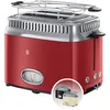 Image de Russell Hobbs Grille Pain (Design Vintage Premium) Retro rouge (2 Tranches, 6 niveaux de brunnissage rapide, Fonction annulation, décongélation et réchauffage Viennoiserie, 1300W) Toaster 21680-56 en occasion ou reconditionné