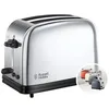 Image de Russell Hobbs Grille Pain [Pour 2 Tranches] Victory Acier Inox (Fentes extra larges, 6 niveaux de Brunissage rapide, Décongèle & réchauffe viennoiserie, Ramasse miettes, 1670W) Toaster 23311-56 en occasion ou reconditionné