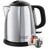 Image de Russell Hobbs Bouilloire Electrique [Compacte] Victory (1 L, 2400W, Design Acier Brillant, Ebullition Rapide, Niveau d'eau Visible, Marqueurs 1/2/3 tasses, Filtre Anticalcaire amovible) 24990-70 en occasion ou reconditionné