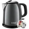 Image de Russell Hobbs Bouilloire Electrique [Ultra Compacte] Colours Plus Gris (1L, Ebullition Rapide, Ecoulement parfait, Niveau d'Eau Visible, Filtre Anticalcaire, Economie d'Energie) 24993-70 en occasion ou reconditionné