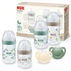 Image de NUK for Nature Perfect Start Coffret de biberons | 0-18 mois | Tétine en silicone imitant le sein | 4 biberons anti-coliques, 2 sucettes | Matériaux durables et sans BPA | Lot de 6 pièces en occasion ou reconditionné