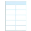 Image de 7 feuilles de 10 étiquettes rectangulaires soit 70 Etiquettes blanches 19x40mm Herma