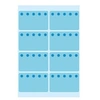 Image de Deep-freeze - Papier - auto-adhésif - bleu - 26 x 40 mm 48 étiquette(s) (6 feuille(s) x 8 étiquettes