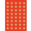 Image de stickers de nöel étoiles 15 mm doré 3 feuilles de 35 3935