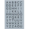 Image de HERMA - lettres autocollantes A-Z, (H)10 mm, film transparent / noir, 1 planches
