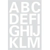 Image de 2 Planches Stickers Lettres Blanches Capitales Herma