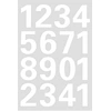 Image de HERMA - étiquettes à chiffres 0-9, 25 mm, chiffres en blanc, résistant aux intempéries, film, contenu: 1 feuille -4170